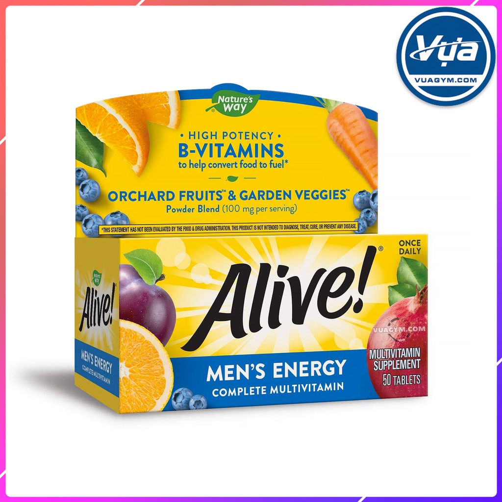 Thực Phẩm Bổ Sung Nature's Way - Alive! Men's Energy (50 viên)