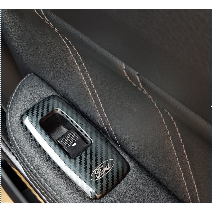 Ốp nội thất Carbon xe Ford Everest 2017 - 2018 2019 2020 2021 vân cacbon cao cấp