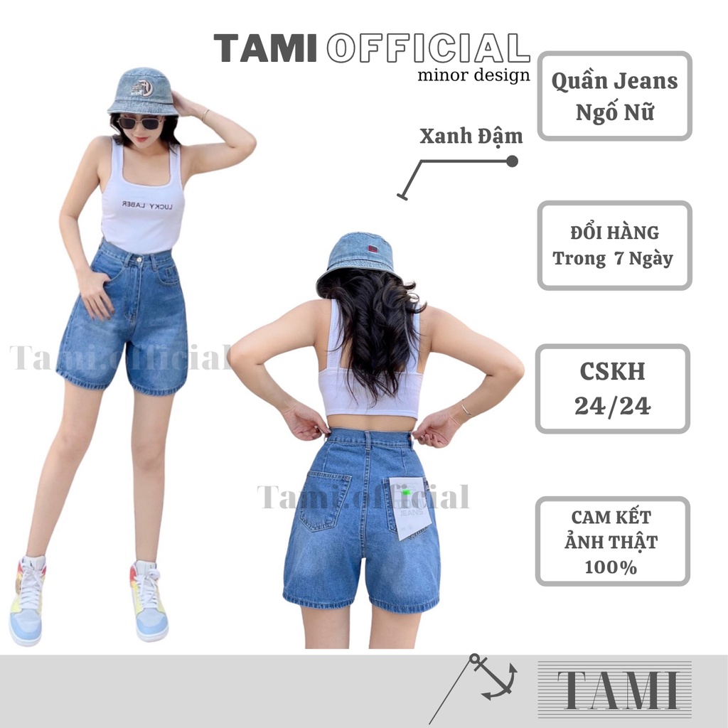 Quần JEANS NGỐ NỮ BASIC Đáy Cao Đủ Màu Lựa Chọn Form Dễ Mặc, Siêu HÁCH DÁNG [ Tami Official ] | BigBuy360 - bigbuy360.vn