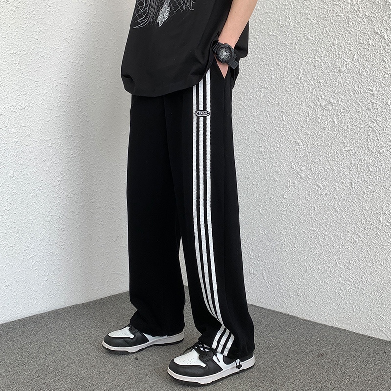 SUXI Quần Dài Lưng Cao Ống Rộng Thời Trang Xuân Thu Cho Nữ