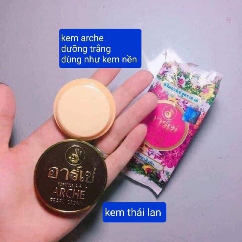 01 Hũ Kem Dưỡng Da Arché Pearl Cream 3gr Thái Lan Chính Hãng 100%