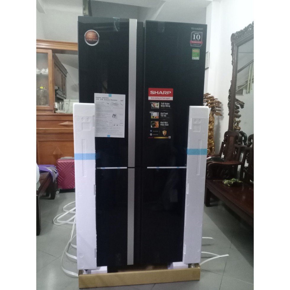 Tủ lạnh Sharp Inverter 605 lít SJ-FX688VG-BK