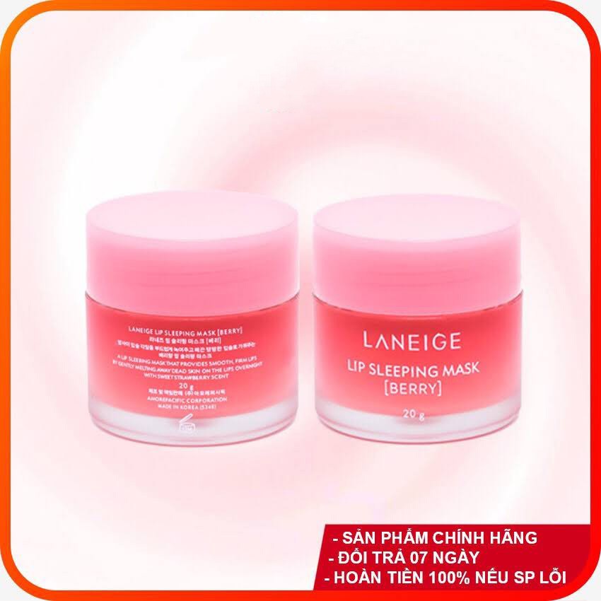 Mặt Nạ Ngủ Môi LANEIGE Lip Sleeping Mask Auth [ Mẫu Mới Nhất Date 2023 ]