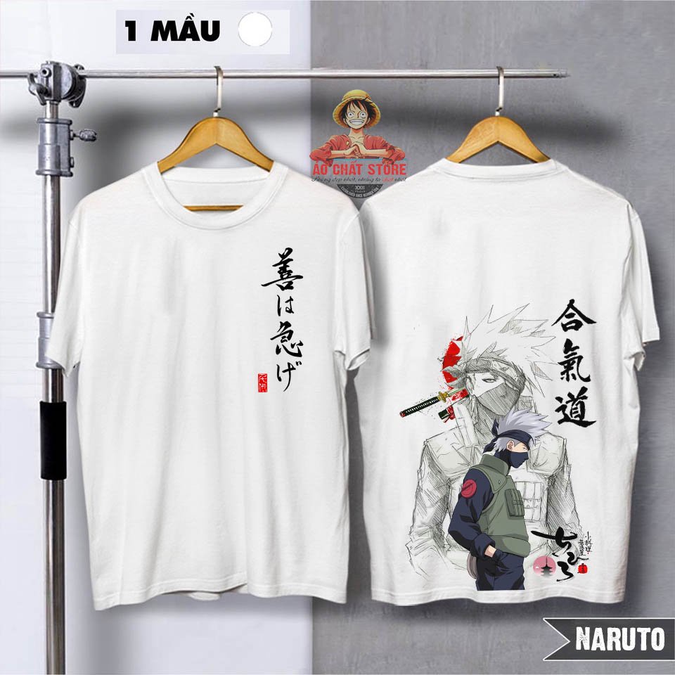 Áo thun Naruto thiết kế riêng, Áo phông unisex cotton mát mịn thấm hút mồ hôi cho mùa hè
