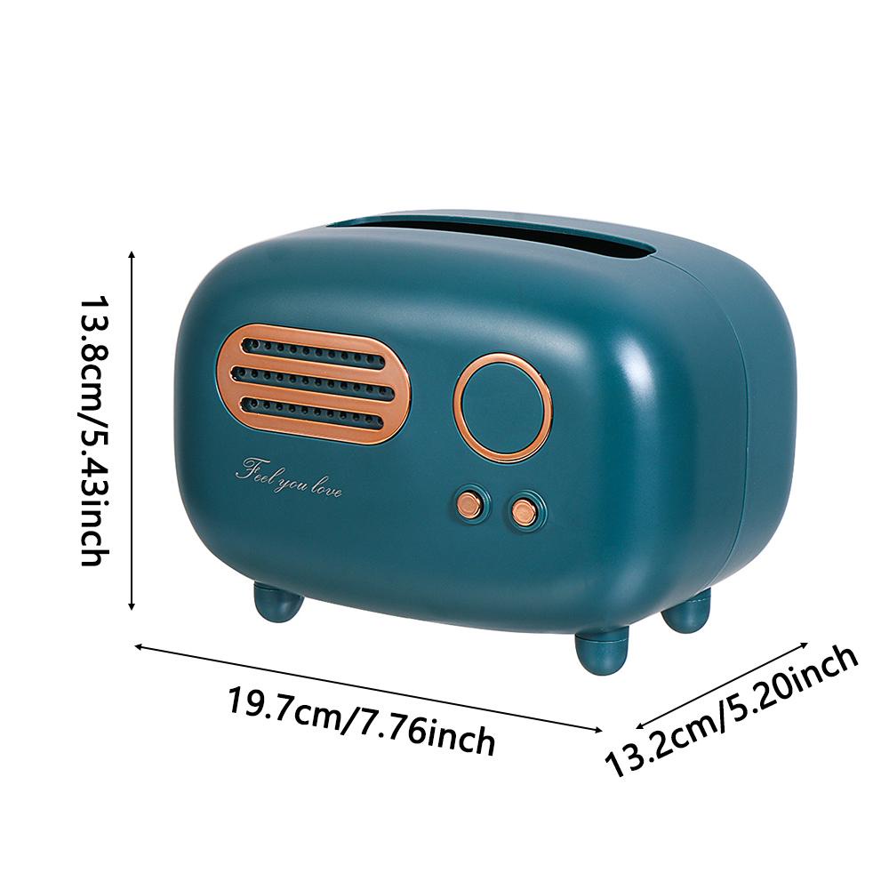 Hộp Đựng Khăn Giấy / Điều Khiển Từ Xa Kiểu Retro Tiện Dụng Cho Gia Đình