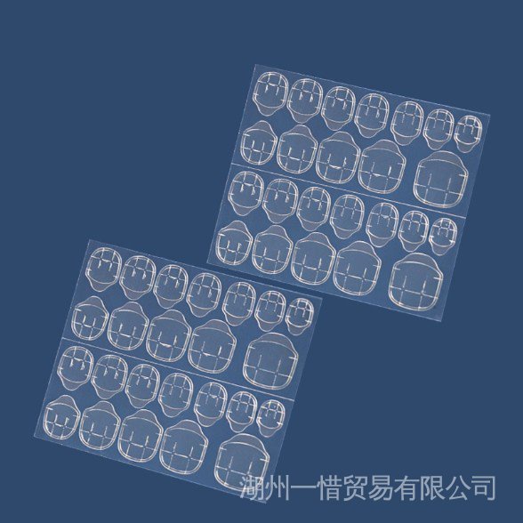 24 miếng kéo dán móng hoàn hảo Bộ 24 Miếng Dán Móng Tay Bằng Silicone Chất Lượng Cao