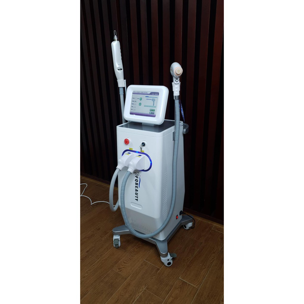 [WONTECH - NOW SHIP] Máy 2in1 Fq Beauty - Diode Laser 808nm + Laser Yag Xóa Xăm, Nám, Tàn Nhang.