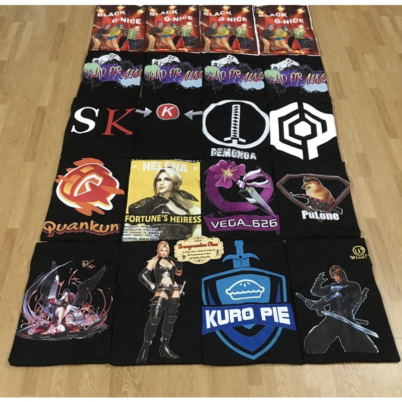 Áo thun đen in theo yêu cầu