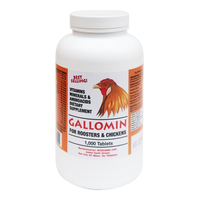 GALLOMIN - VITAMIN ĂN UỐNG KHỎE, TƯƠI, SUNG TÚC GÀ