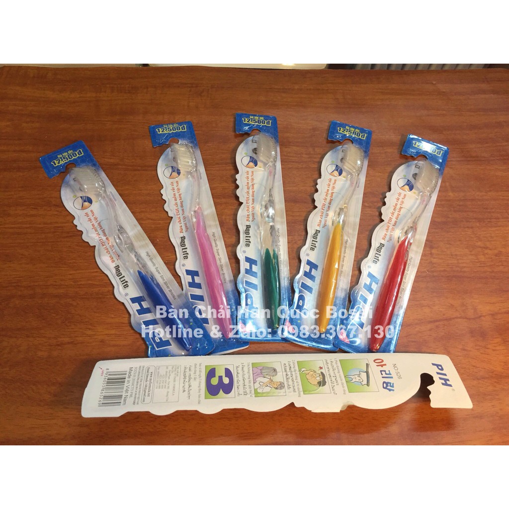 MSP- 526 Sỉ 1 vỉ bàn chải 12 chiếc PH hàng đẹp