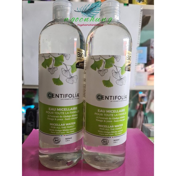 Nước tẩy trang Rau Má Centifolia Micellaire Water