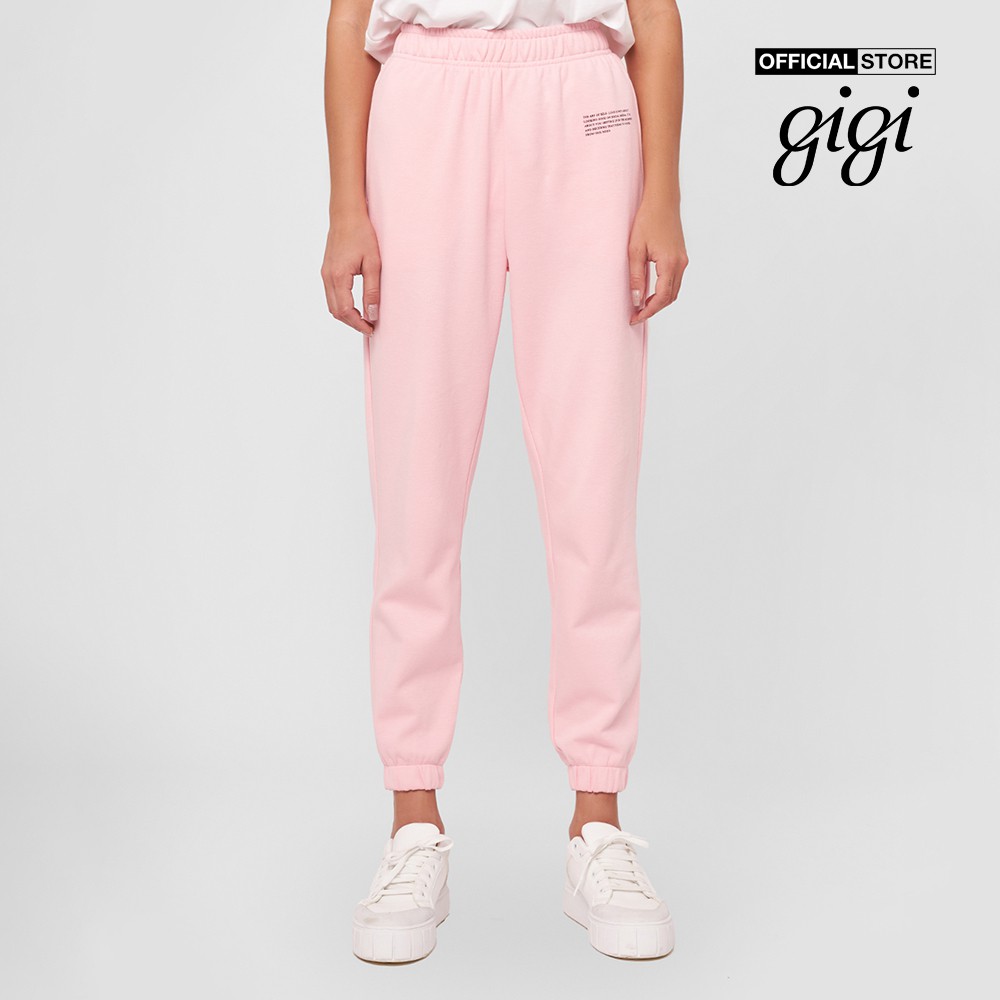 Gigi - Quần jogger nữ lưng thun bo gấu hiện đại G3204J211310-41