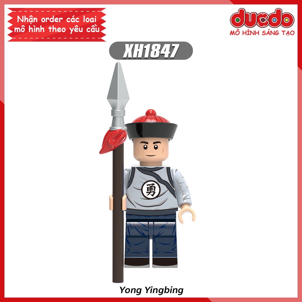 Minifigures lính nhà Thanh siêu đẹp - Đồ chơi Lắp ghép Xếp hình Mini trung cổ XINH X0329