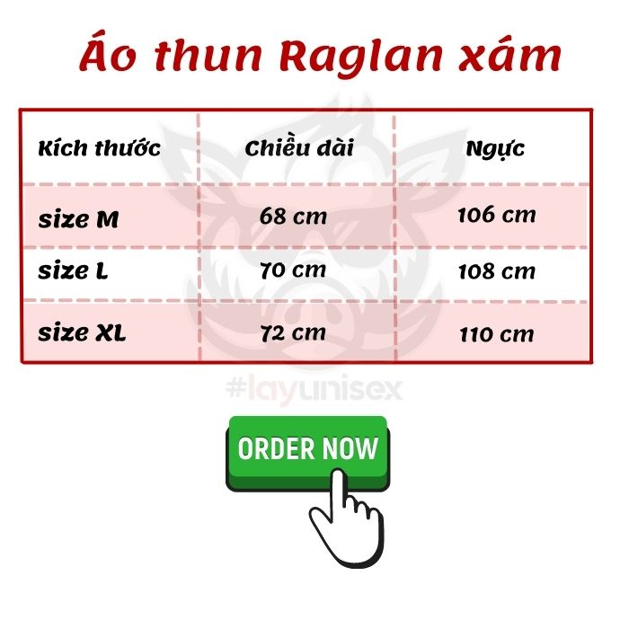 Áo thun nam Raglan xám đen
