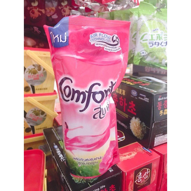 Nước xả vải Túi Thái Lan Lưu Hương Thơm Làm Mềm Vải Cho Một Lần Xả thơm ngát túi 600ml