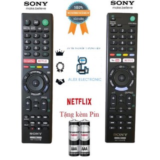 Điều khiển tivi Sony RMT- TX300P,TZ300P Hàng đẹp Logo Sony mạ bạc cao cấp, Hàng xuất Malaysia 100% Tặng kèm Pin