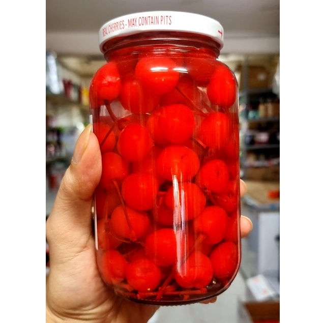 Quả Anh Đào Đỏ Cherry Ngâm Đóng Lon NAMJAI Hủ Miễn Thủy Tinh 700gr