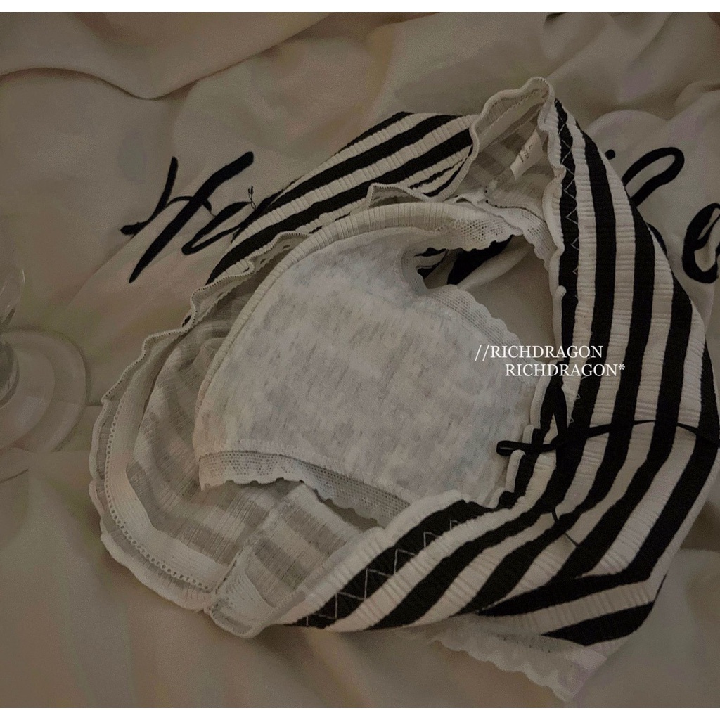 Quần Lót nữ Cotton Nguyên Chất Phối Ren Nơ In Họa Tiết Dễ Thương Thoải Mái Kháng Khuẩn Thoáng Khí Chống Vi Khuẩn Không Đường May Thoải Mái