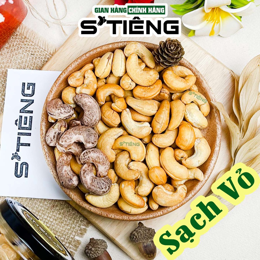 500Gr Hạt Điều Rang Muối STIÊNG Nguyên Hạt SẠCH VỎ Loại A