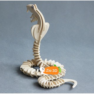 Mô hình lắp ráp gỗ 3D Con Rắn