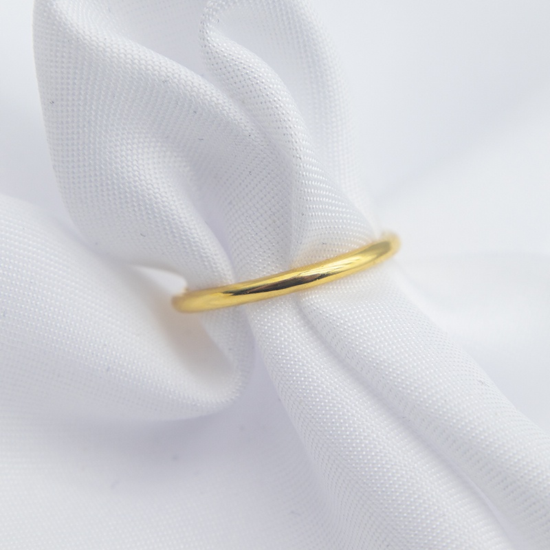 Nhẫn mạ vàng 24k thiết kế đơn giản thời trang 2021