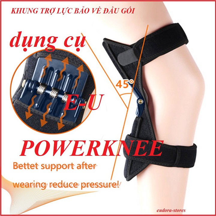 Khung trợ lực bảo vệ và nâng đỡ đầu gối PowerKnee +tặng Dụng cụ tập cơ tay