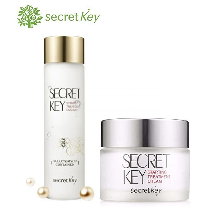 Combo 2 sản phẩm dưỡng ẩm da ngăn ngừa lão hóa Secret Key Starting Treatment (Essence + Cream)