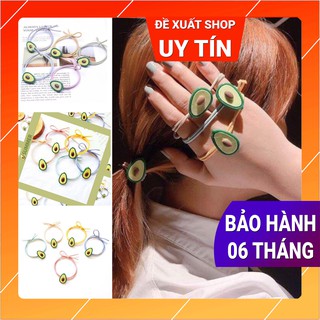 Thun cột kẹp tóc quả bơ - phụ kiện đồ cặp tóc trái bơ đẹp nhiều màu