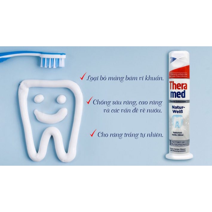 Kem trắng răng Thera Med Nonstop lên tông sau 1 tuần sử dụng