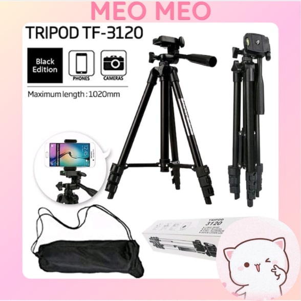Gậy Chụp Ảnh Tự Sướng Tripod 3120, Gậy Tự Sướng 3 Chân Tripod