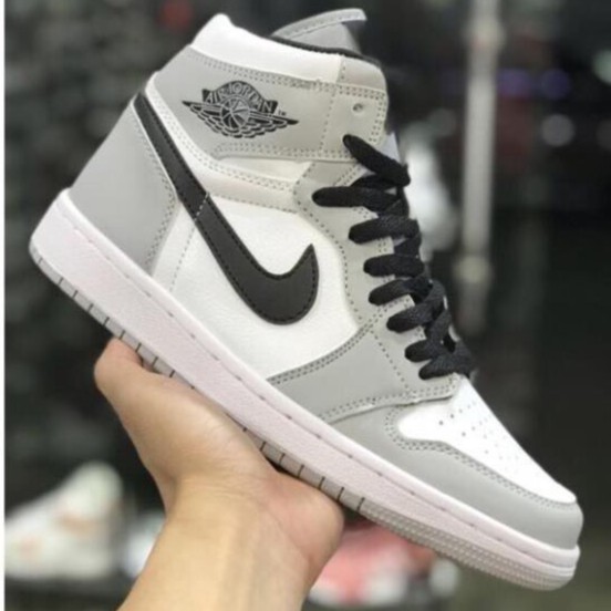 Giày Sneaker Jordan 1 High Smoke Xám Trắng Cao Cấp Full Size Nam Nữ