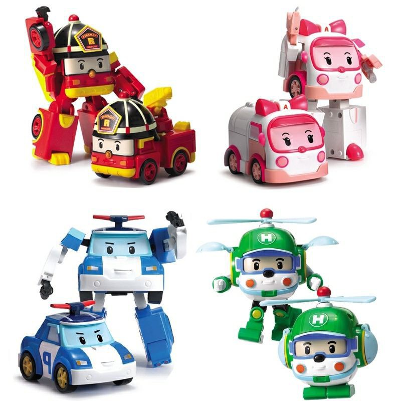 _ Đồ Chơi Biến Hình Biệt Đội Xe Robocar Poli Cho Bé 828