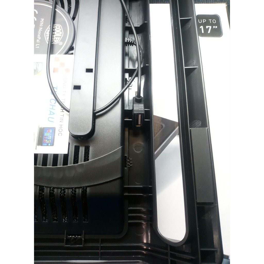 Đế tản nhiệt CoolerMater L1: 1 Fan 160mm - sử dụng cho Laptop  Up to 17 Inch