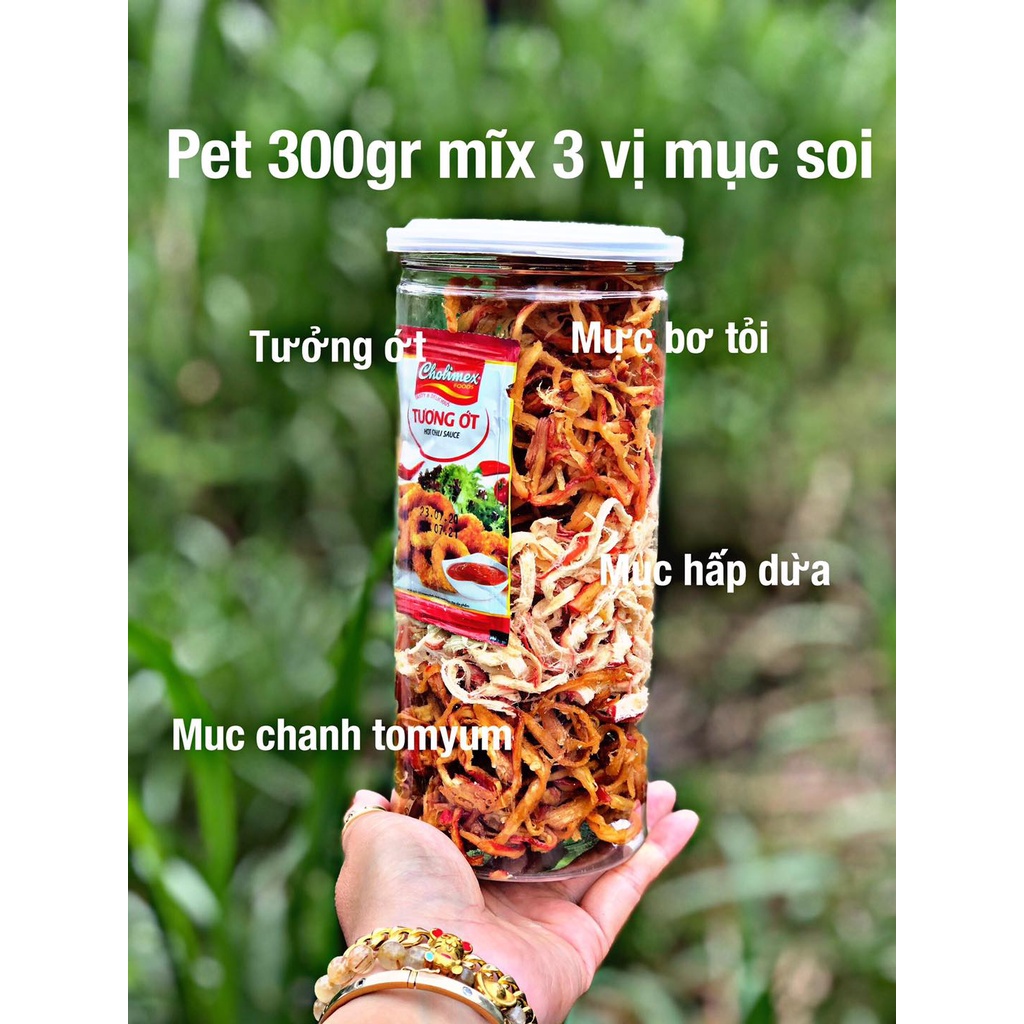 MỰC SỢI MIX 3 VỊ HŨ 300G - NHÂM NHI HẾT SẨY | BigBuy360 - bigbuy360.vn