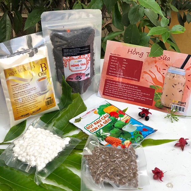Sét hồng trà sữa - trà sữa ôlong