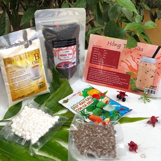 Sét hồng trà sữa - trà sữa ôlong