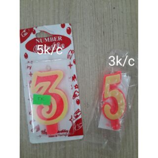 Nến số bé sinh nhật