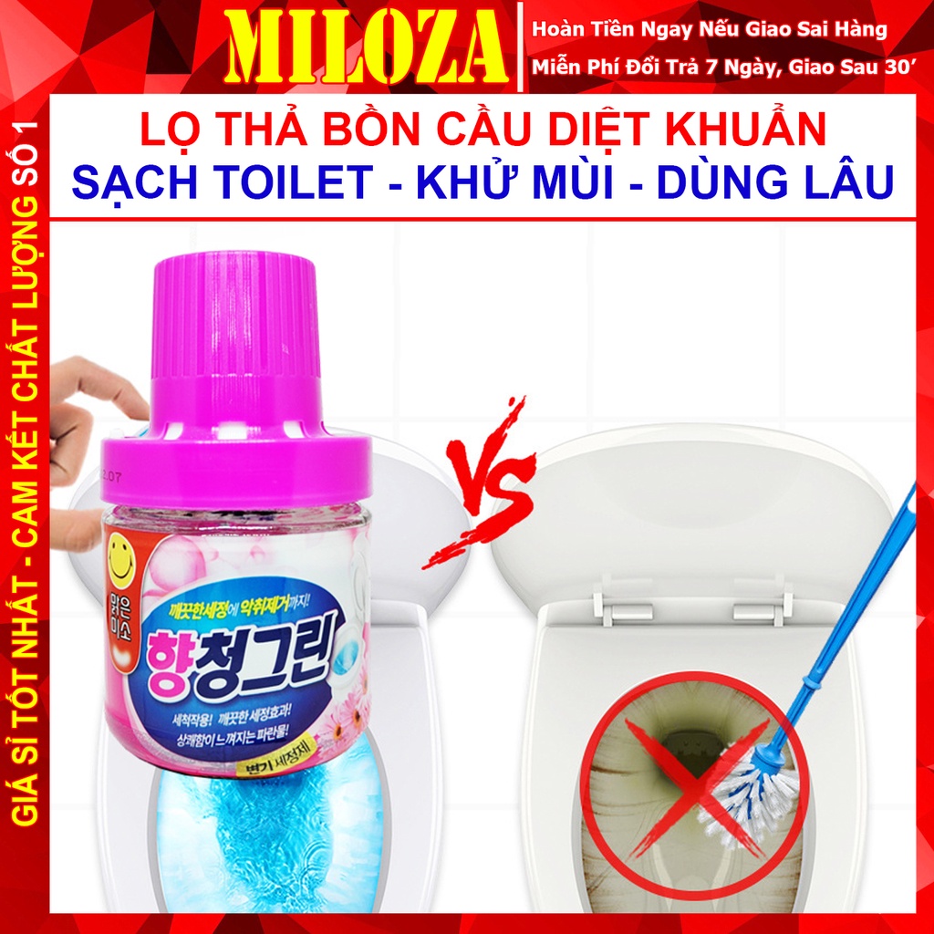 [COMBO 2] Lọ Thả Bồn Cầu - Lợn Thả Bồn Cầu - Tẩy Toilet - Khử Mùi Toilet - Diệt Khuẩn, Sạch Bệ Xí, Thơm Tho - MILOZA