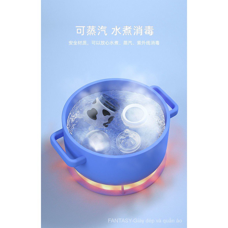 Bình Sữa Cho Bé Uống Chống Tràn/Chống Nghẹn Bằng Chất Liệu Silicon Mô Phỏng Ti Mẹ 5SPG