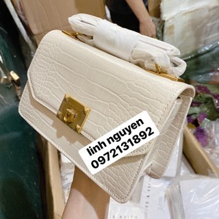 Túi khoá đúc nhọn da rắn( ảnh thật)