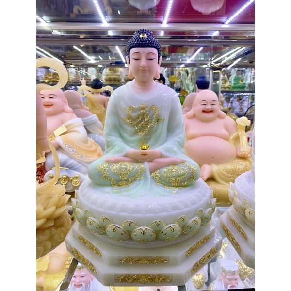 Tượng Phật Tổ - Tượng Bổn Sư Thích Ca ngồi trên đài sen bát giác - Thích Ca Mâu Ni