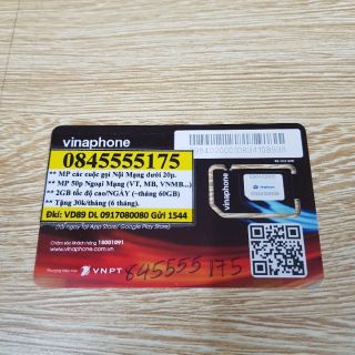 Sim số đẹp tứ quý giữa Vinaphone 10 list 2
