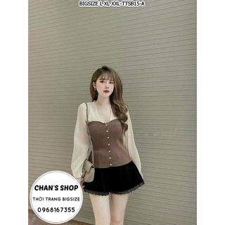 Bigsize 60- 90kg áo tay phối