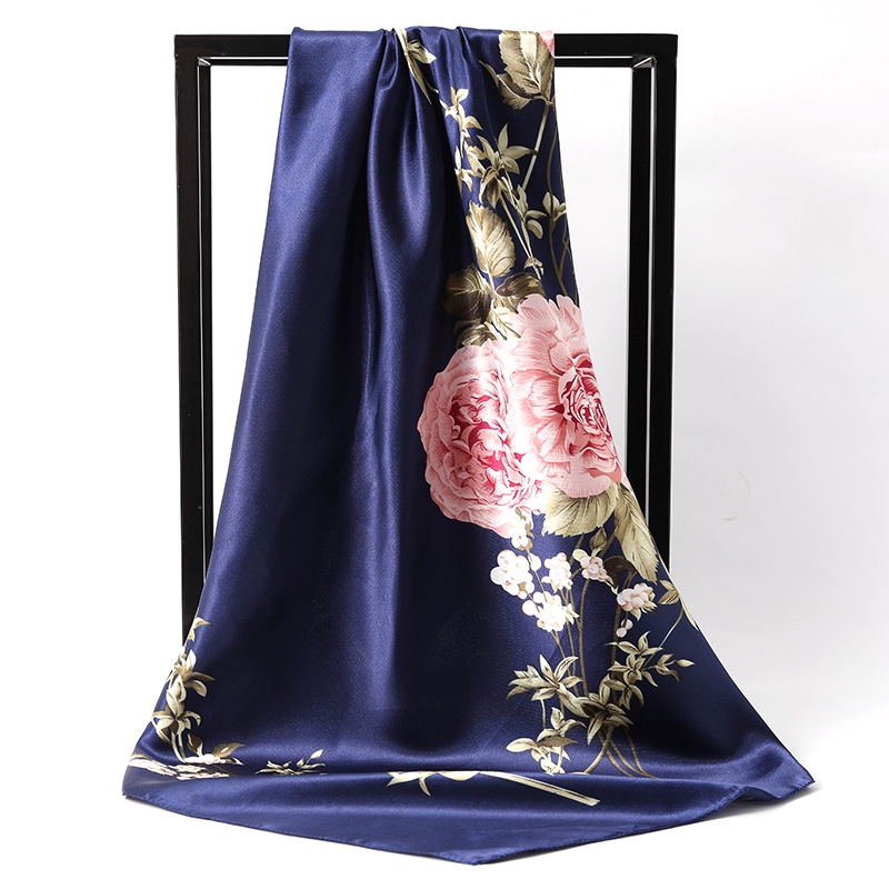 Khăn Choàng Satin Vuông 90CM(35.4inch) Thời Trang Dành Cho Nữ WJ1001-65