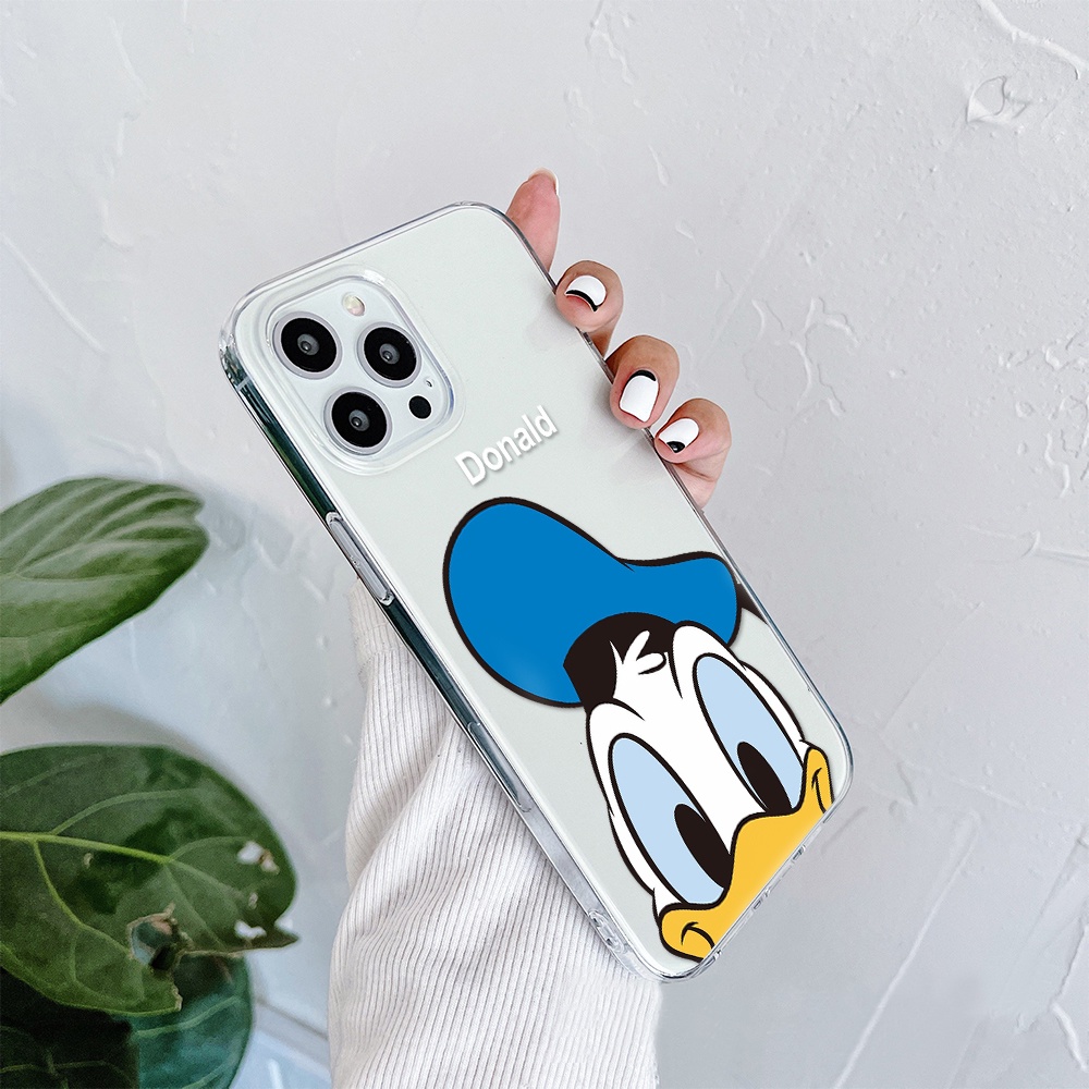 DISNEY Ốp Điện Thoại Tpu Mềm Chống Sốc In Hình Vịt Donald Cho iPhone 11 12 13 pro max XS X XR XSMax 7 8 6 6s plus 5 4 SE 2020