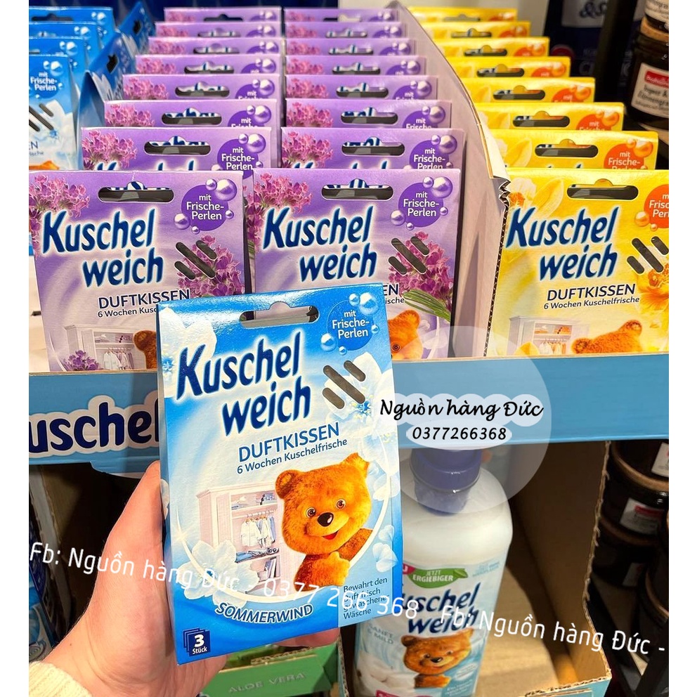 Túi thơm tủ quần áo cho bé Kuschel weich hình gấu trẻ em an toàn- Nguồn hàng Đức