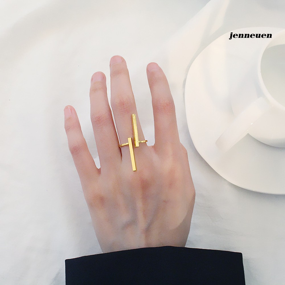 Nhẫn hở phong cách hình học cá tính cho nam và nữ