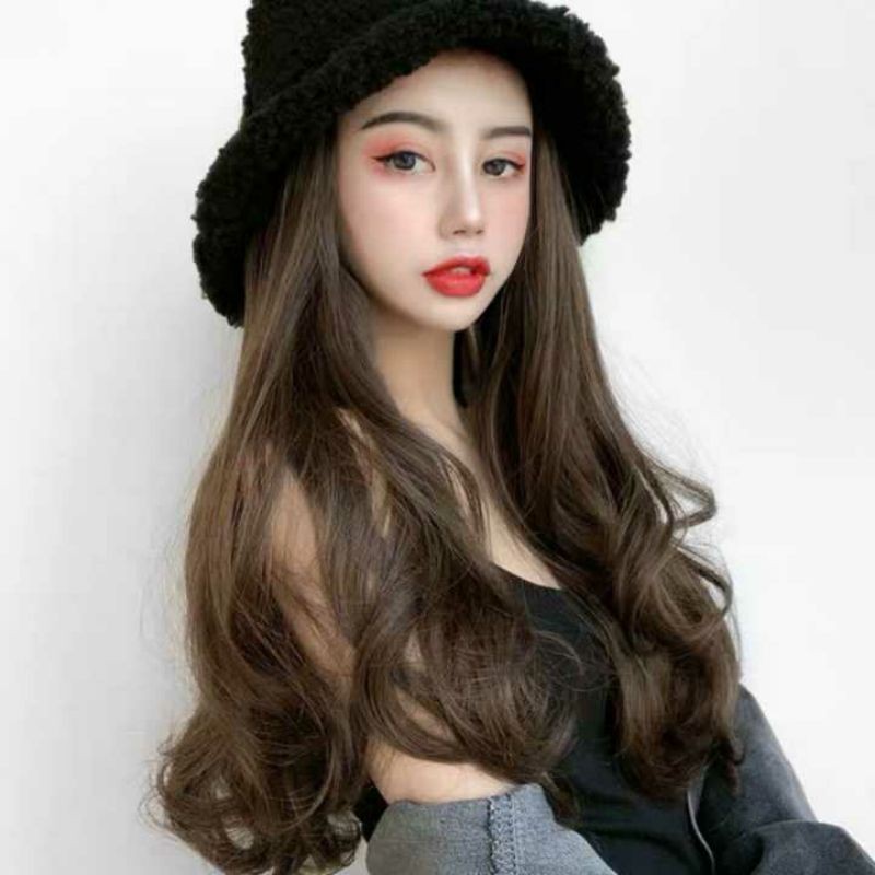 tóc giả kèm mũ