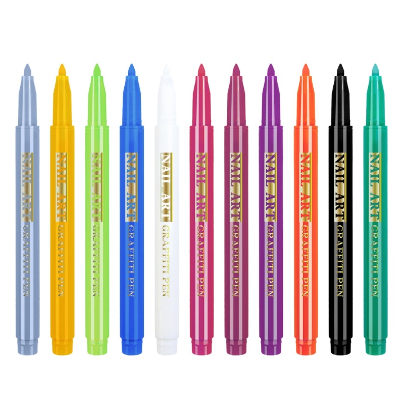 Set 12 Cọ Vẽ Móng Nghệ Thuật DIY