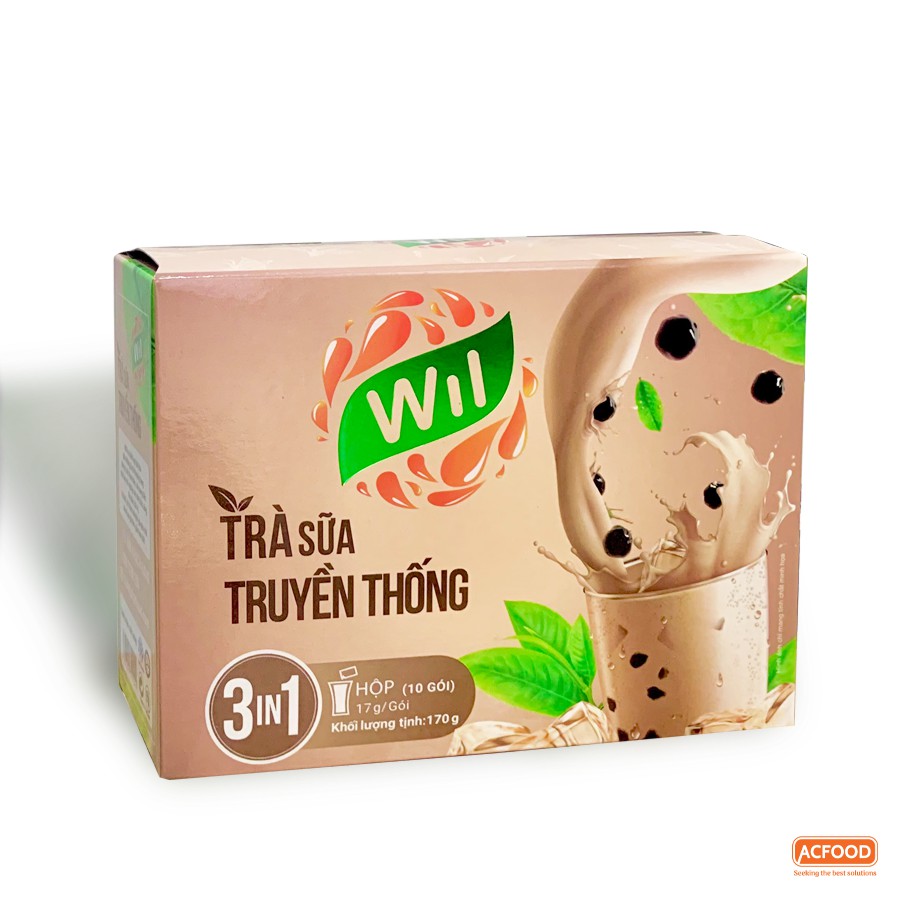 [Mã SKAMLTS7 giảm 10% đơn 150K] TRÀ SỮA TRUYỀN THỐNG - Hộp 17g*10 gói - Trà hòa tan Wil